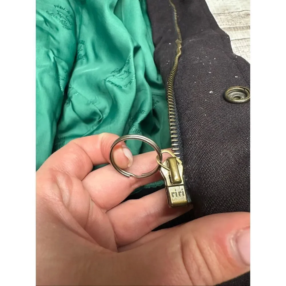 Vintage Paul & Shark Wool Yacht Club Lined Bomber Jacket Made in Italy Sz Small - Picture 10 of 12